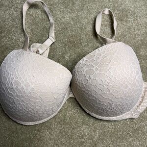 Aerie Cream Lace Bra Full Coverage